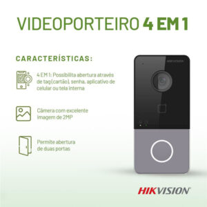 Vídeo Porteiro hikvision ds kv6113 wpe1